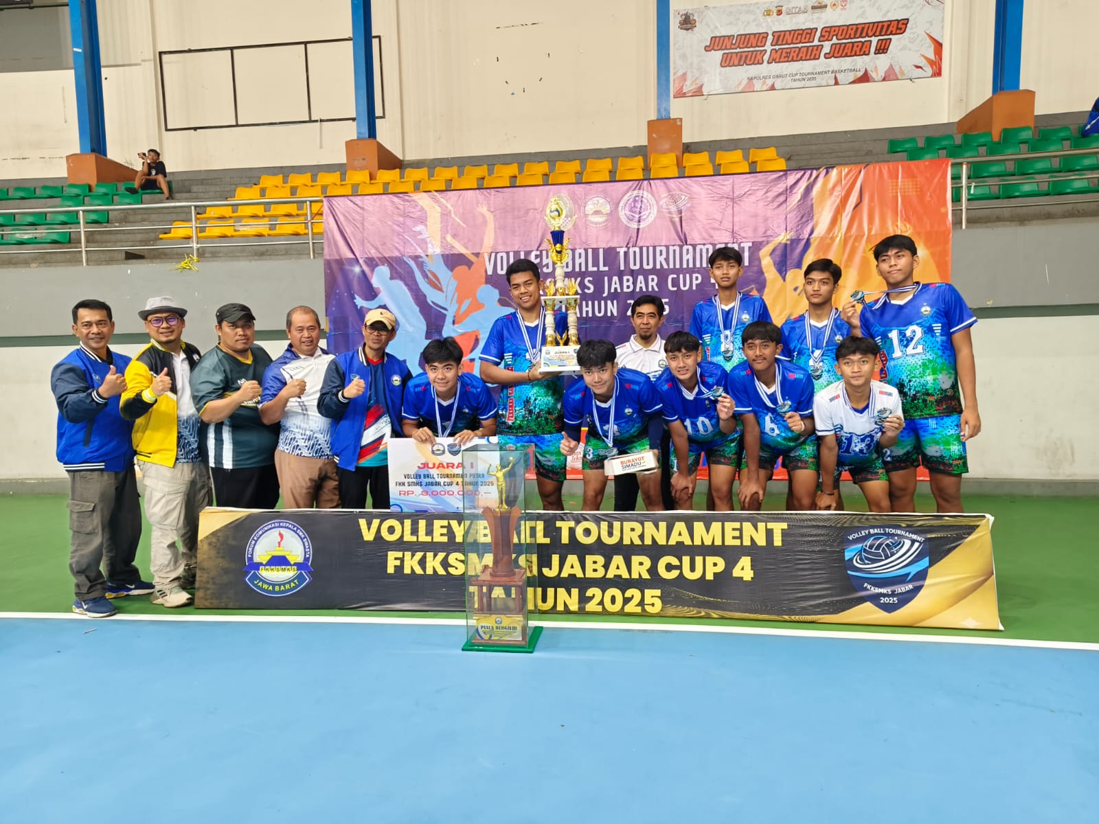 Sukses Meriah Volley Ball Tournament FKKS SMKS Jawa Barat Cup 4 Tahun 2025
